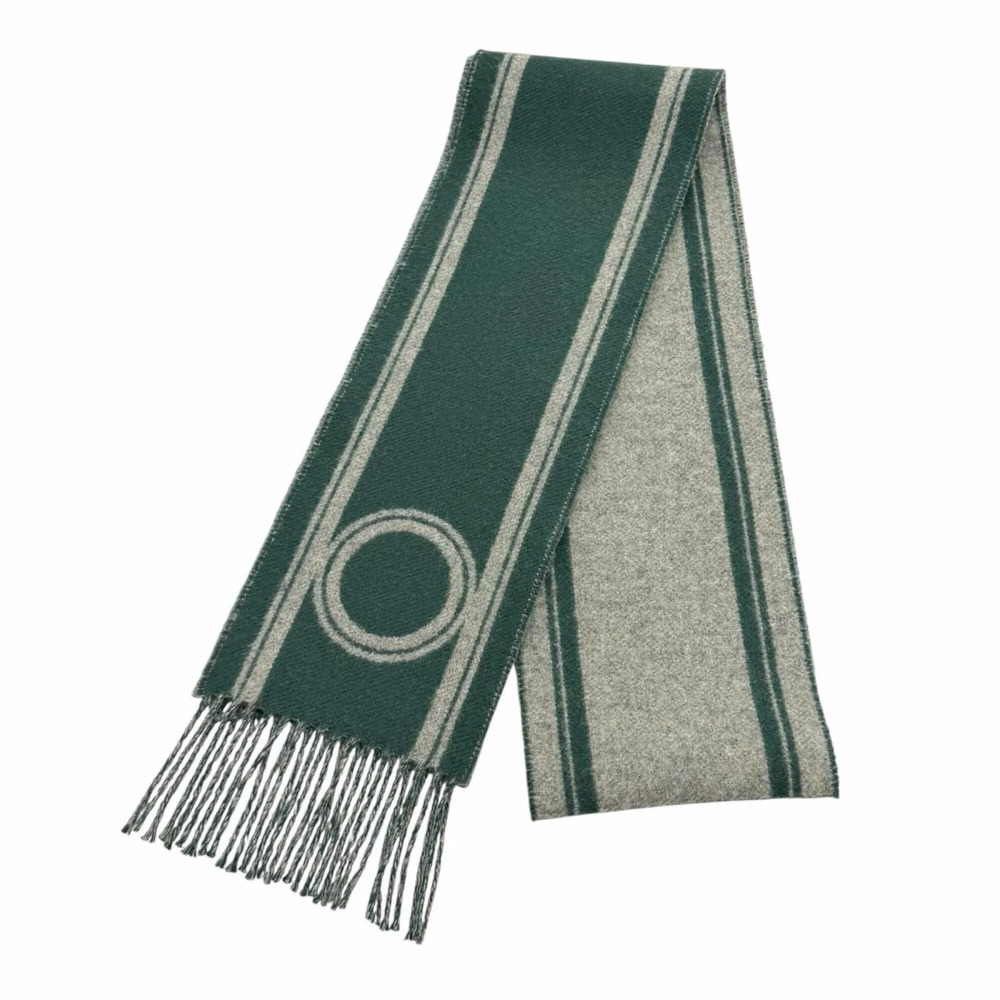 HERMES Gray Scarf